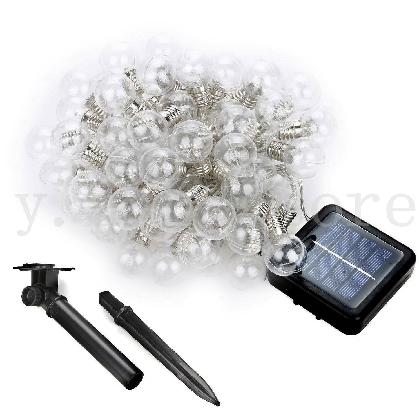 80 LED Solar Powered Fairy String Lights Outdoor Garden Party Wedding Xmas AU