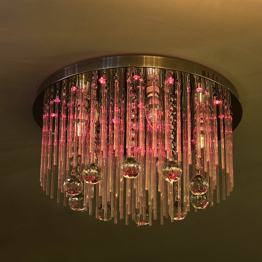 Modern LED Crystal Ceiling Light Fixtures Living Room Chandelier Pendant Lights