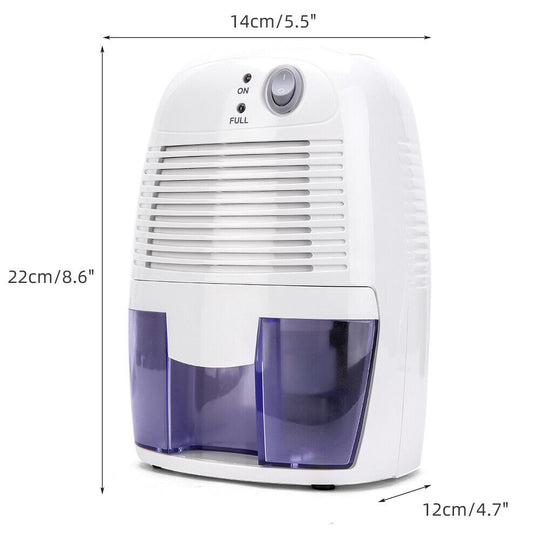 500ML PORTABLE ELECTRIC MINI DEHUMIDIFIER AIR DRYER HOME OFFICE DRYING MOISTURE