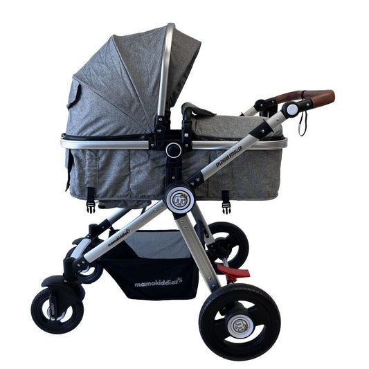 Baby Pram Stroller Splendor GREY Bassinet 2in1 Aluminium Jogger