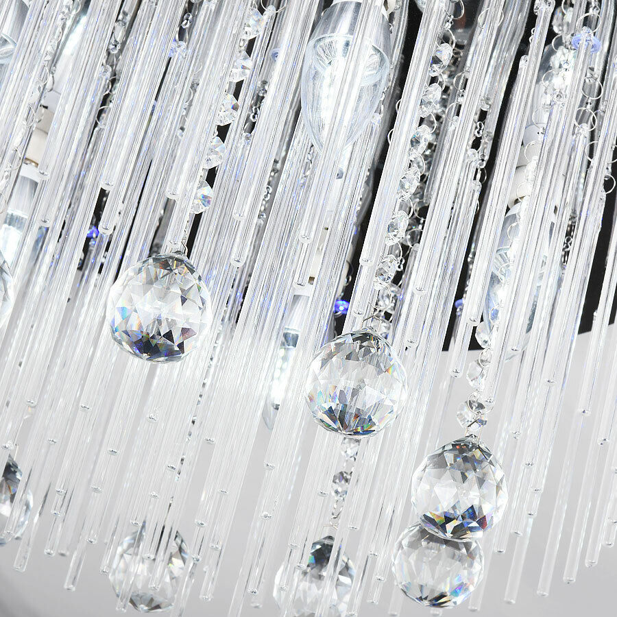 Modern LED Crystal Ceiling Light Fixtures Living Room Chandelier Pendant Lights