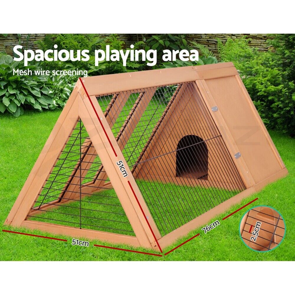 Rabbit Hutch Chicken Coop Run Wooden Cage House Outdoor Large