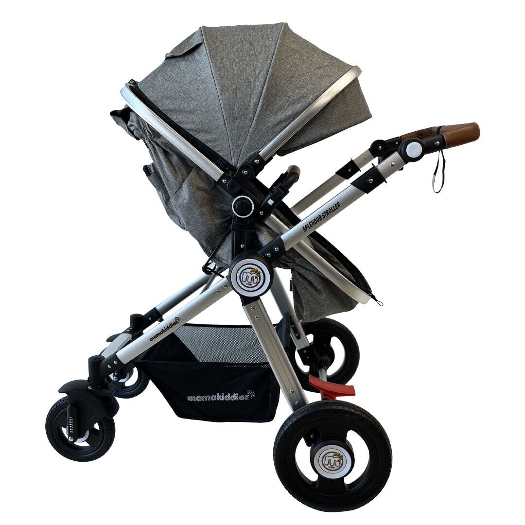 Baby Pram Stroller Splendor GREY Bassinet 2in1 Aluminium Jogger