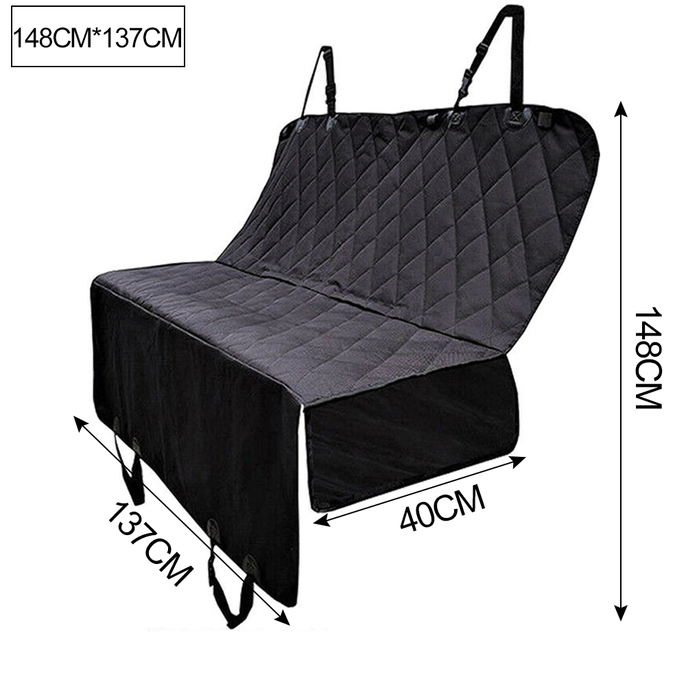 Nonslip Pet Car Back Seat Cover Cat Dog Waterproof Protector Hammock Mat Black