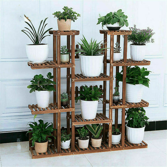 Multi-tier Plant Stand Flower Shelves Heavy Pots Plants Holder Shelf In/ Outdoor