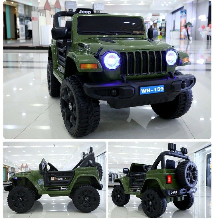 12V Kids Electric Ride On Jeep Car Toy 2.4G Remote Control Bluetooth