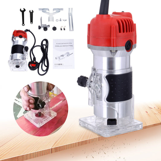 800W Wood Trim Router Woodworking Power Tool 30000 RPM Electric Hand Trimmer AU