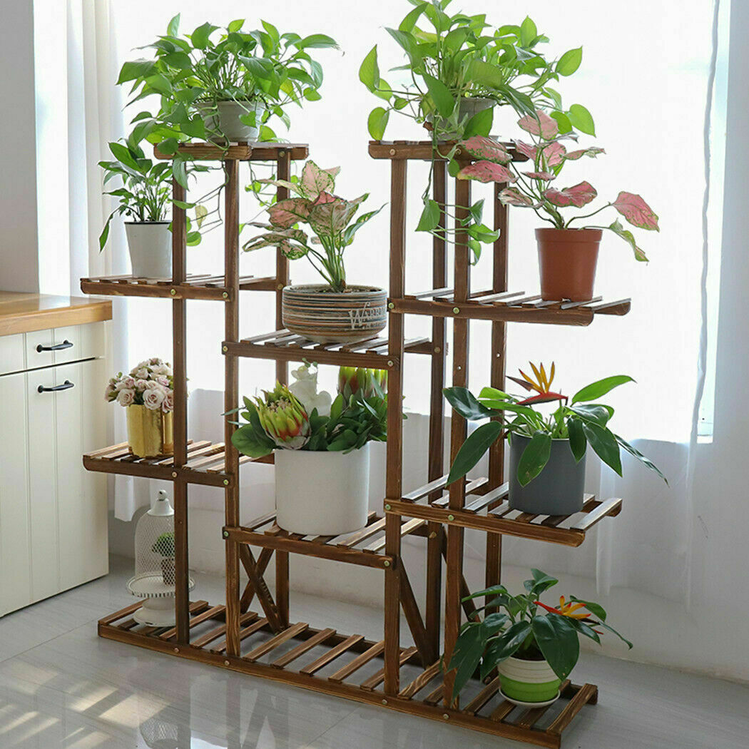 Multi-tier Plant Stand Flower Shelves Heavy Pots Plants Holder Shelf In/ Outdoor