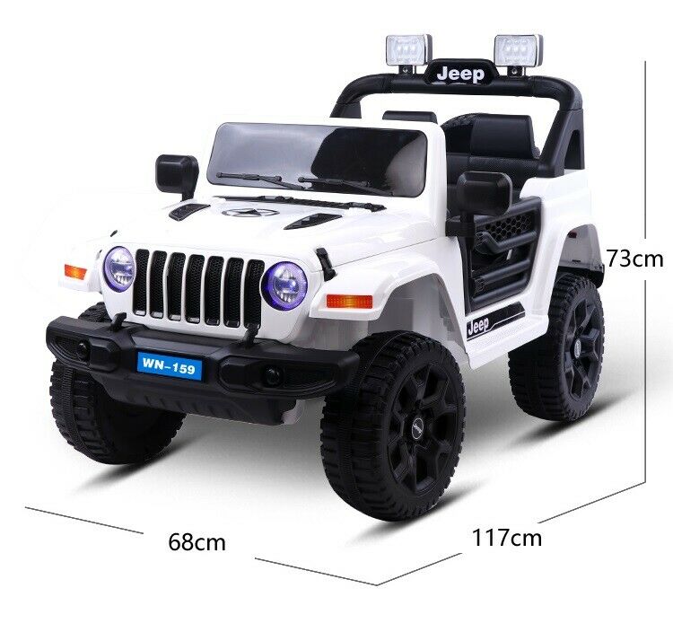 12V Kids Electric Ride On Jeep Car Toy 2.4G Remote Control Bluetooth