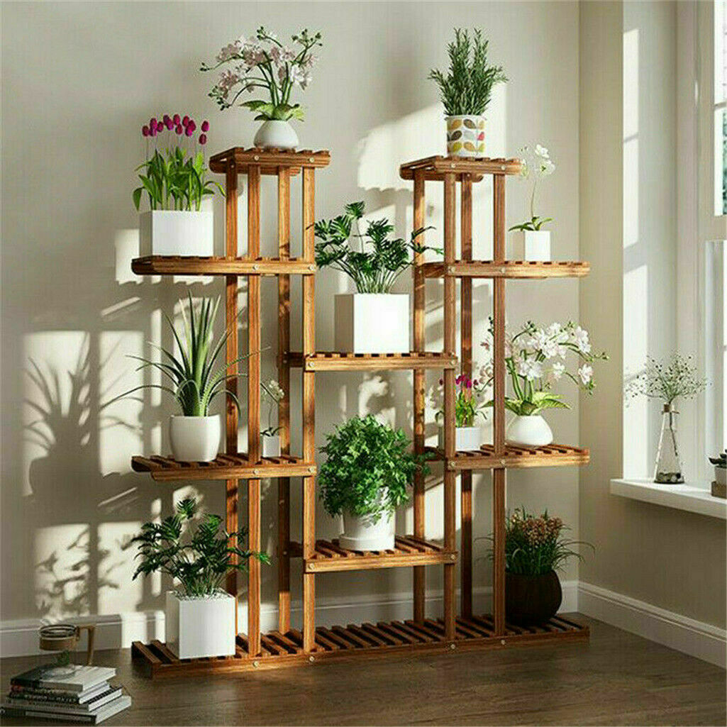 Multi-tier Plant Stand Flower Shelves Heavy Pots Plants Holder Shelf In/ Outdoor