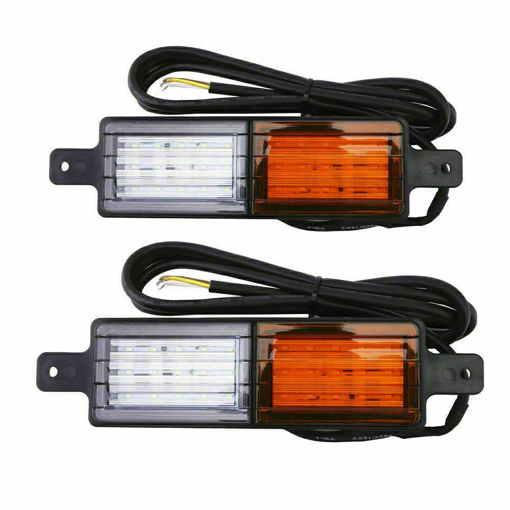 2x 30 LED Bullbar Indicator Lights Front Park DRL Amber For ARB TJM Marker Lamp