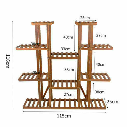 Multi-tier Plant Stand Flower Shelves Heavy Pots Plants Holder Shelf In/ Outdoor