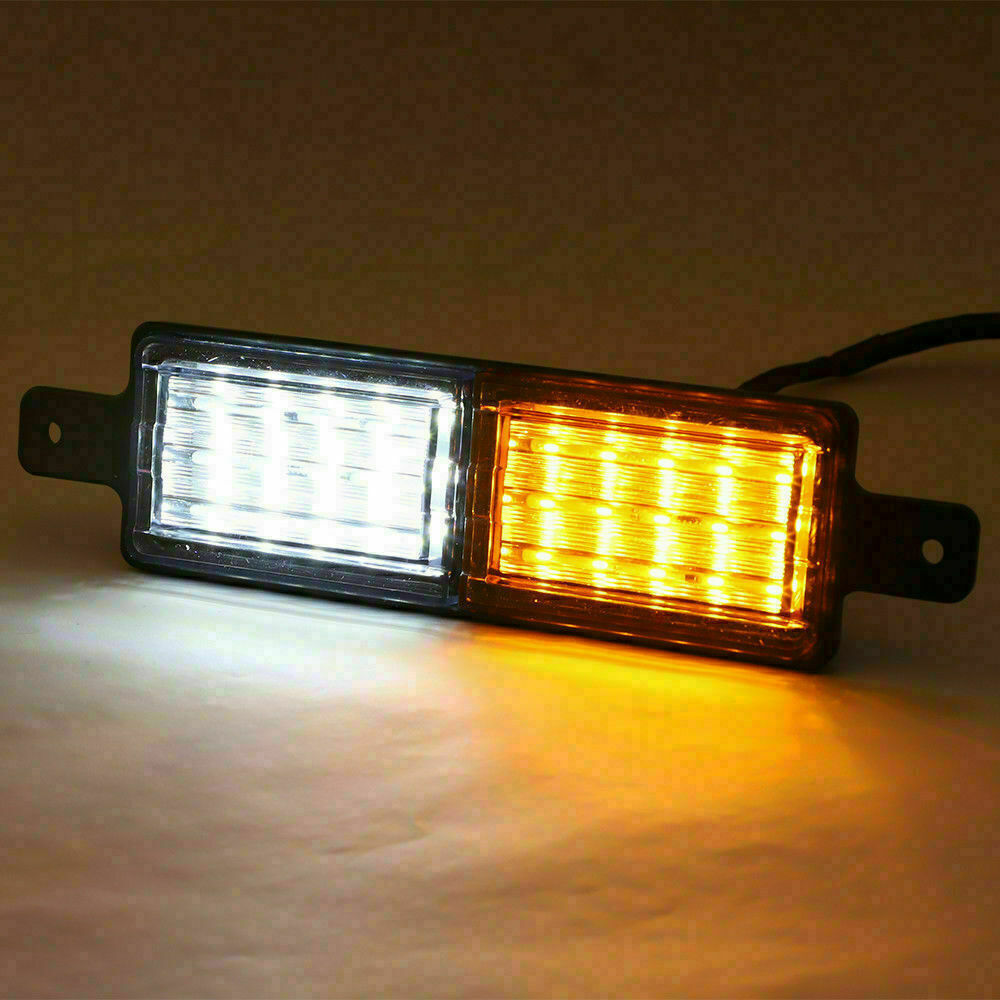 2x 30 LED Bullbar Indicator Lights Front Park DRL Amber For ARB TJM Marker Lamp