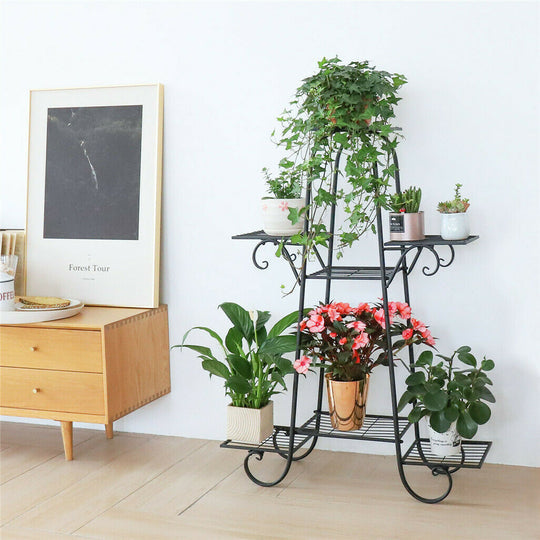 MULTI STYLE PLANT STAND SHELF MULTI FLOWER POT ORGANIZER HOLDER RACK HEAVY DUTY