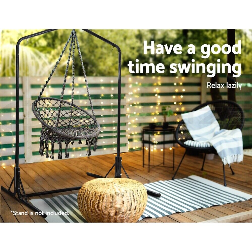 Gardeon Hammock Chair Outdoor Swing Chair Hanging Bed Cotton Indoor