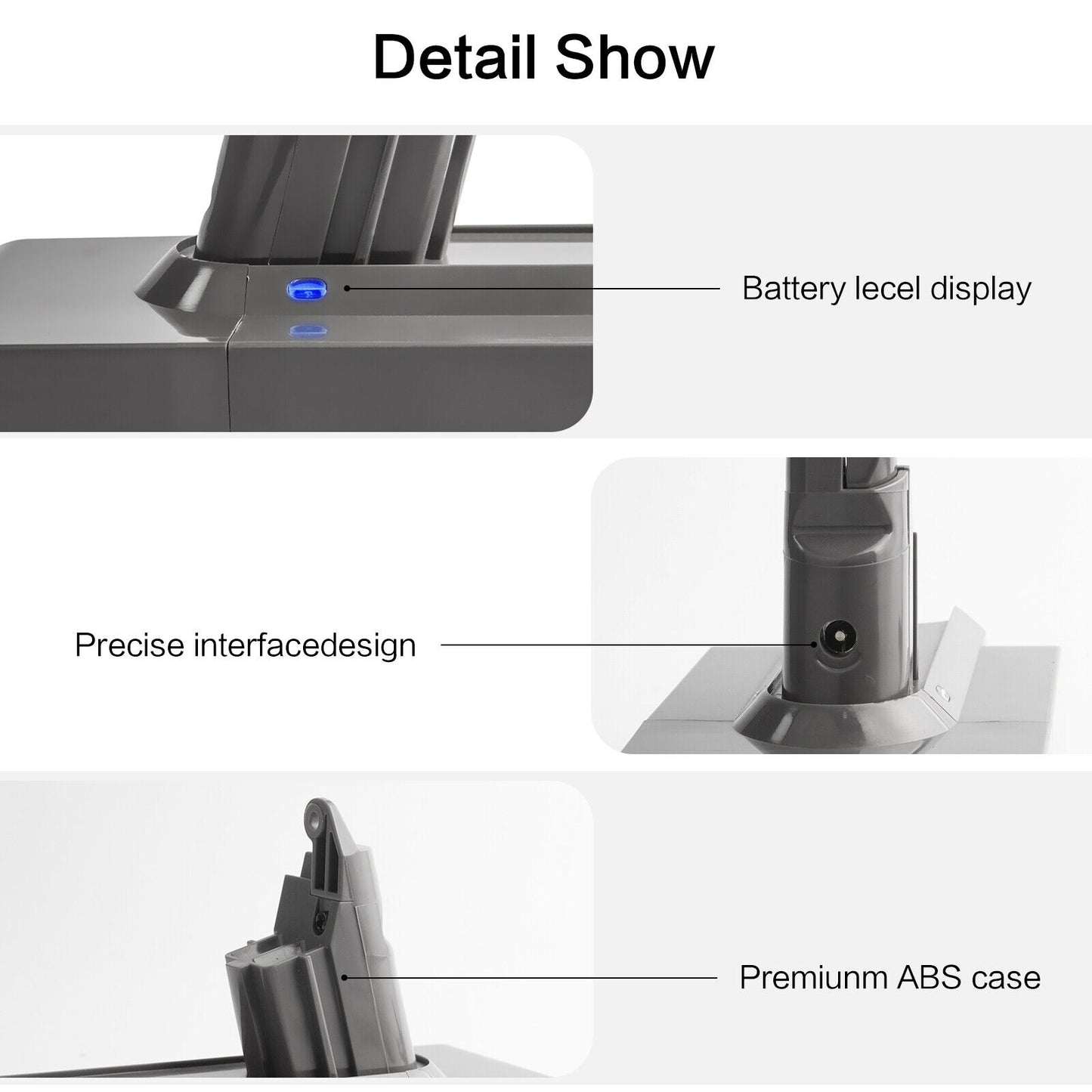 9000mAh For Dyson V6 Battery Fluffy DC58 DC59 DC61 DC62 DC72 SV09 SV03 SV04 SV06