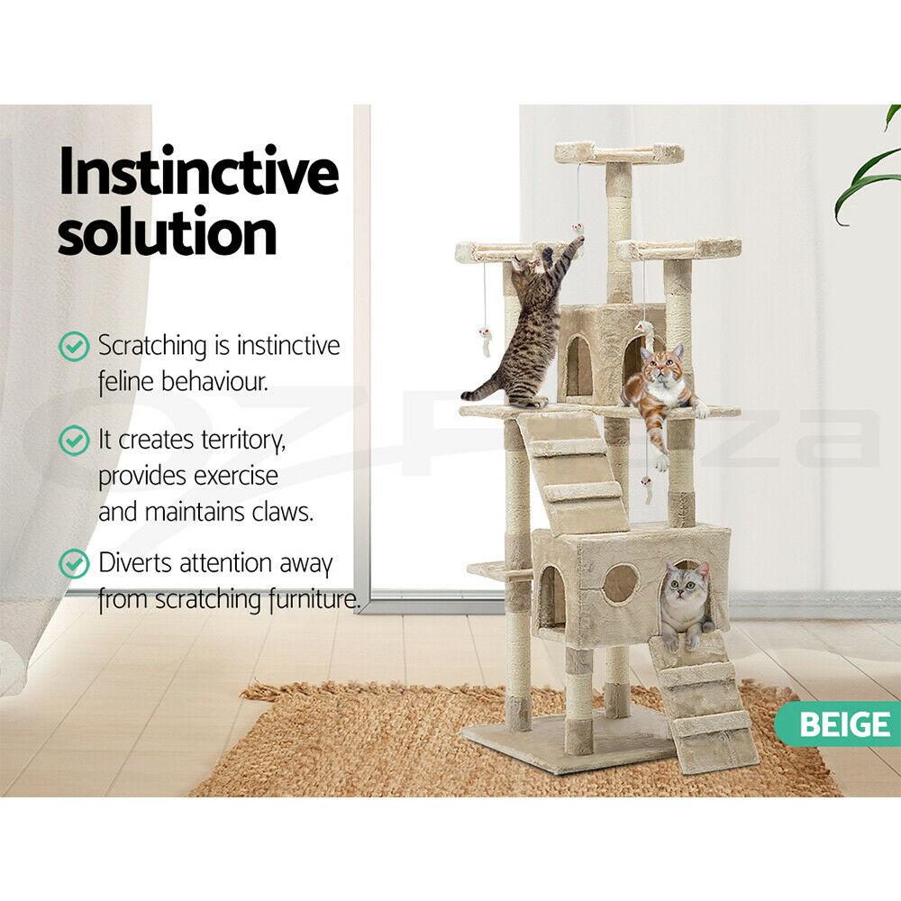 Cat Tree Trees Scratching Post Scratcher Tower Condo House 180cm