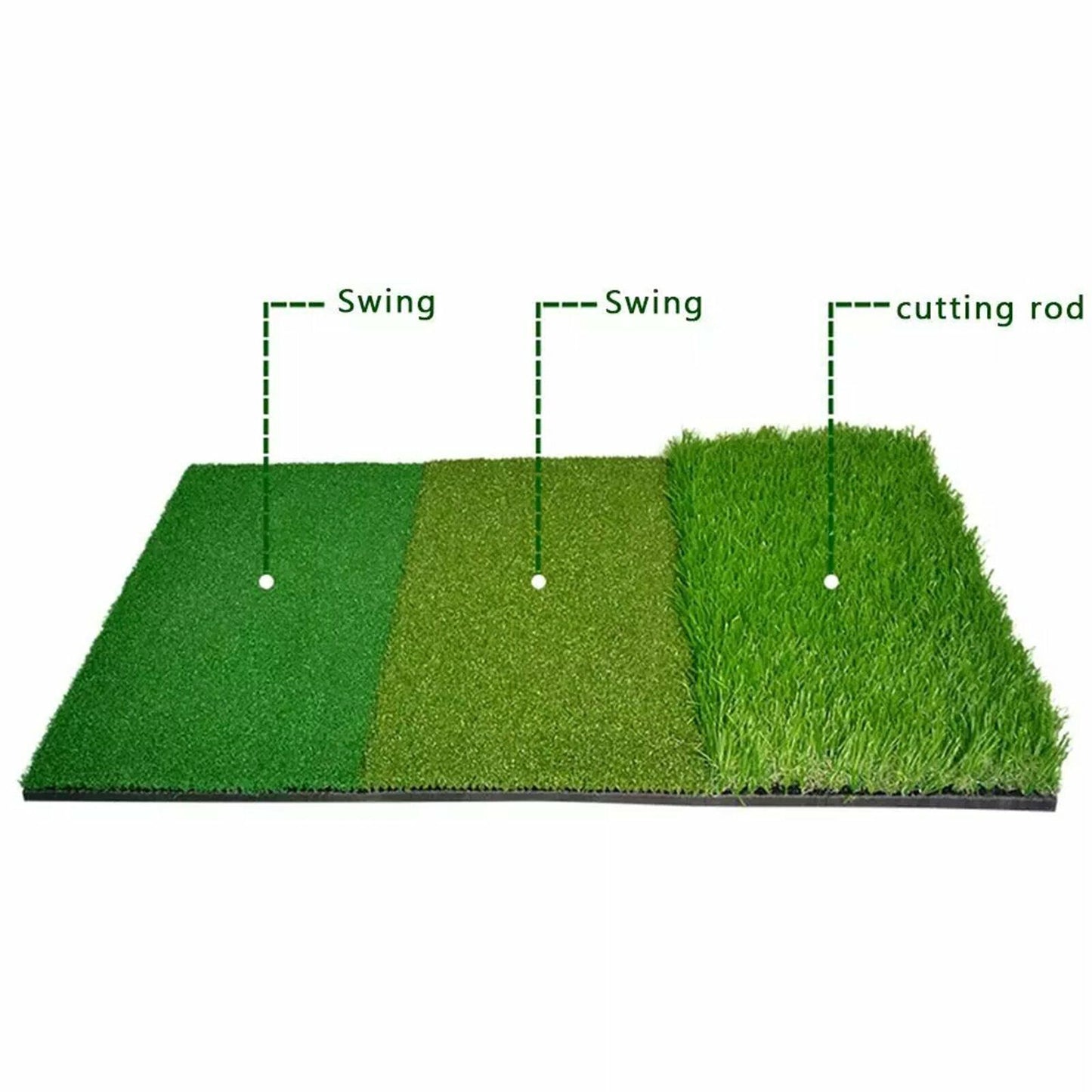 Golf Mat 3-in-1 Practice Mat Outdoor Indoor Training Mat Hitting Mat Driving Pad