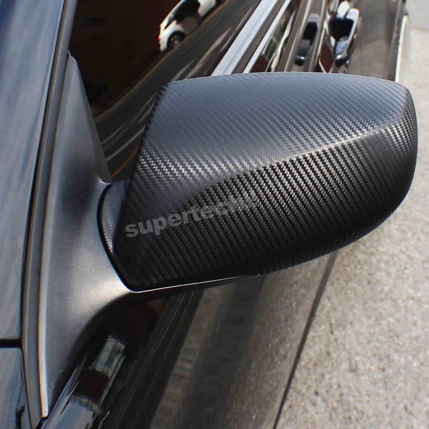 50cm x1.51M 4D Gloss Black Carbon Fibre Fiber Vinyl Car Wrap Air Release Film OZ