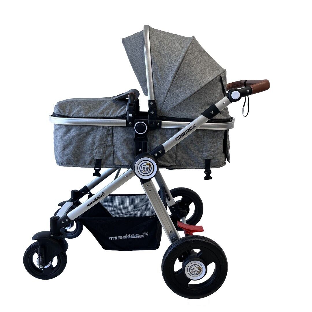 Baby Pram Stroller Splendor GREY Bassinet 2in1 Aluminium Jogger