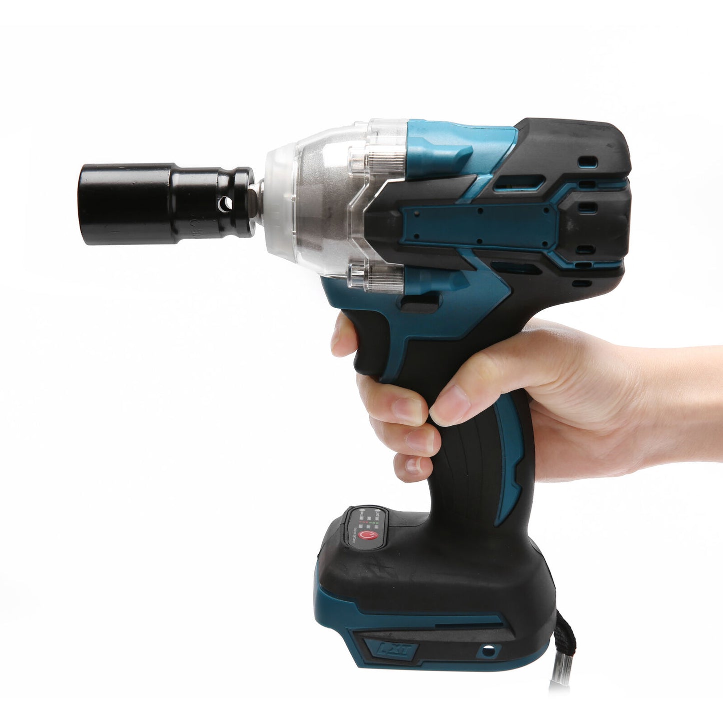 1/2" Driver Brushless Cordless Impact Wrench Rattle Gun w/ Socket For Makita 18V