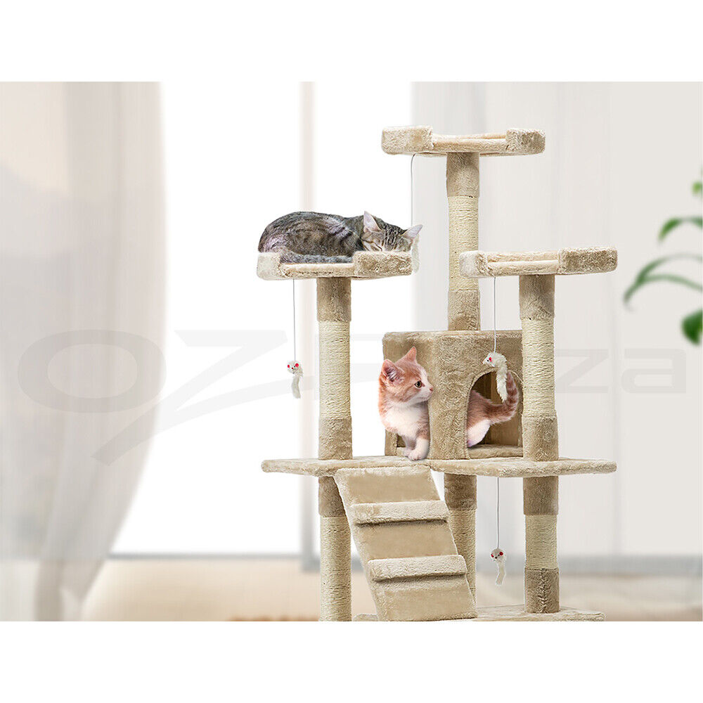 Cat Tree Trees Scratching Post Scratcher Tower Condo House 180cm