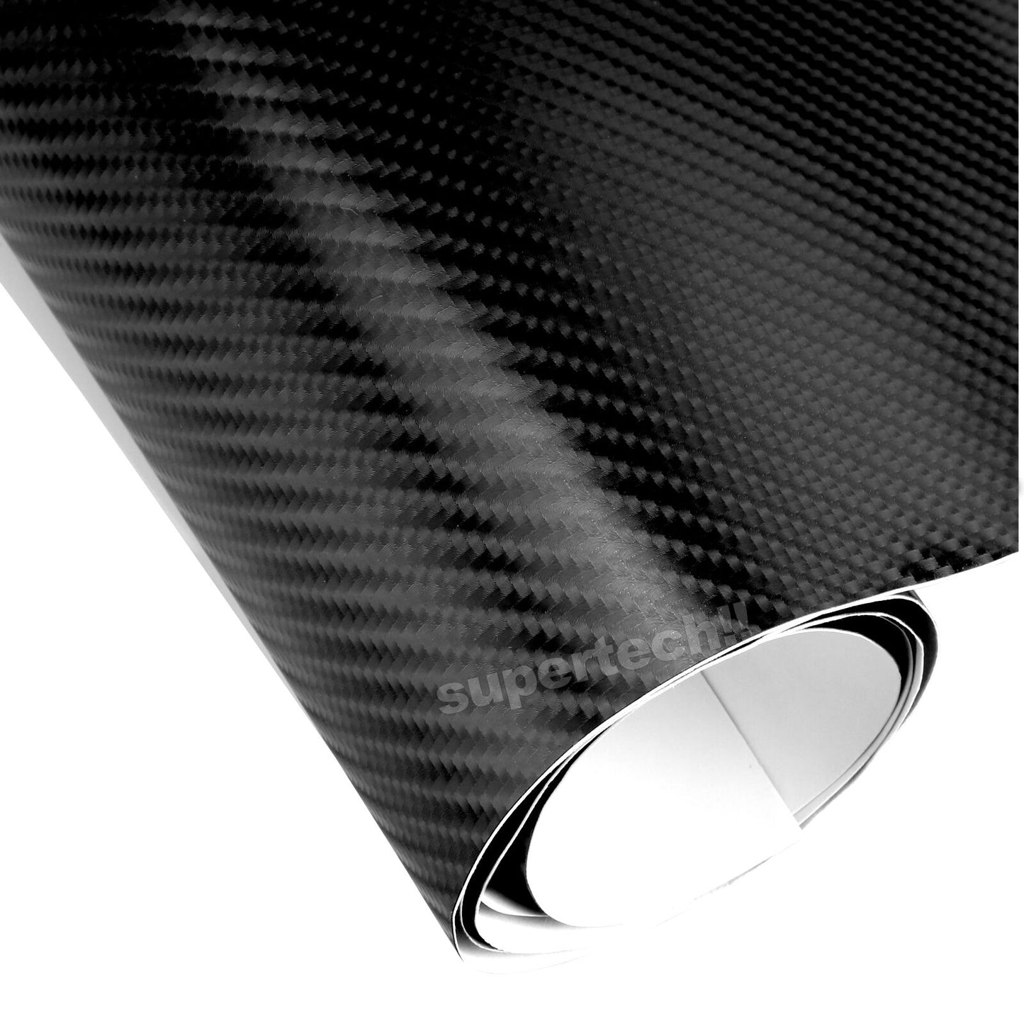 50cm x1.51M 4D Gloss Black Carbon Fibre Fiber Vinyl Car Wrap Air Release Film OZ