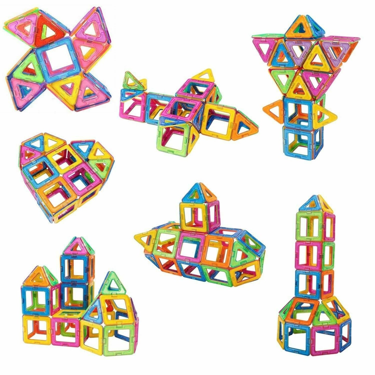 100 Piece Kids Magnetic Blocks Building Toys For Boy Girls Magnet Mini Tiles Kit