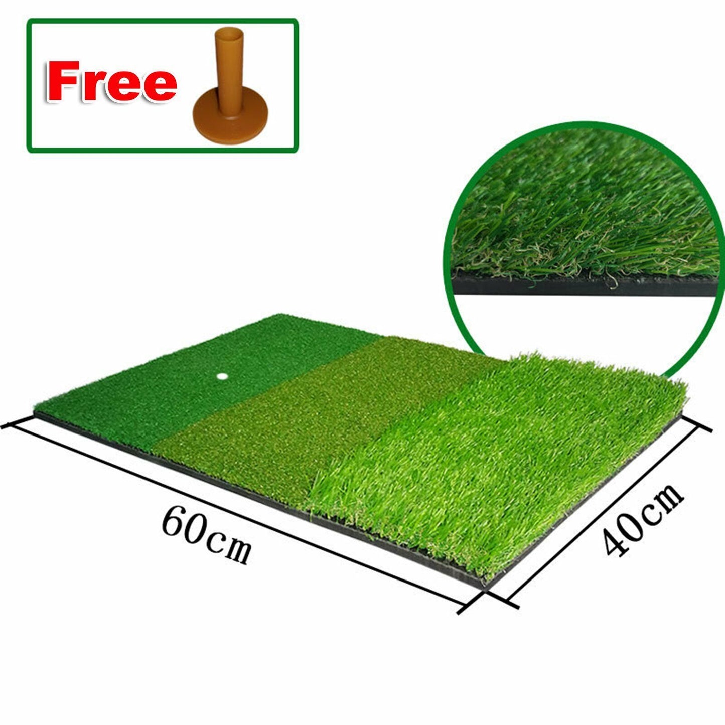 Golf Mat 3-in-1 Practice Mat Outdoor Indoor Training Mat Hitting Mat Driving Pad