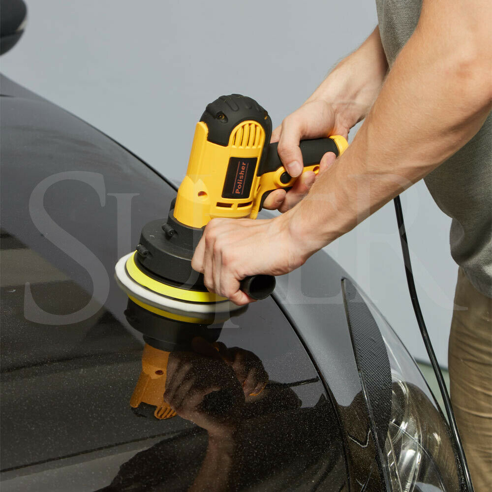 700W Electric Car Polisher 125mm Portable Polishing Machine Waxer Sander Buffer