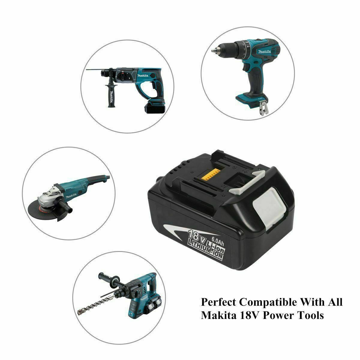 For MAKITA 18V LXT LITHIUM ION BL1860B (3.0AH,4.0AH,5.0AH,6.0AH,9.0AH) BATTERY BL1860 BL1830 BL1850 BL1840