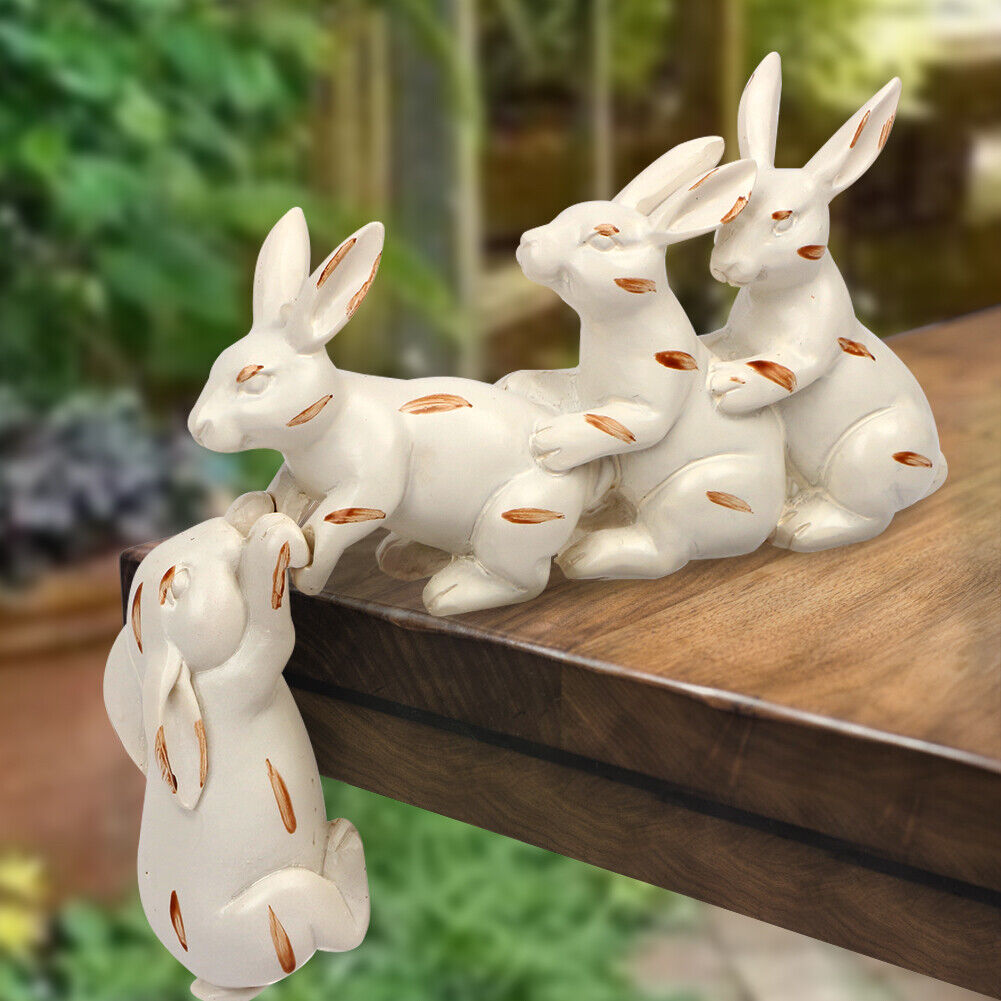 Saved By A Hare Sculpture Bunny Decor Sculpture Party Decor Gift Rabbit Statue