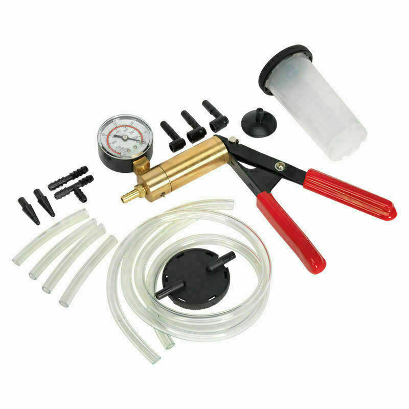 Hand-Held Brake Bleeder Tester Set Bleed Kit Car Motorbike Bleeding Vacuum Pump