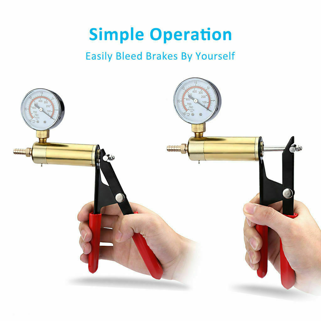 Hand-Held Brake Bleeder Tester Set Bleed Kit Car Motorbike Bleeding Vacuum Pump