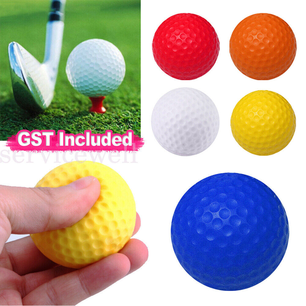 12 OR 24 Pack Golf Practice Foam Balls PU Sponge Ball Indoor Outdoor Training AU