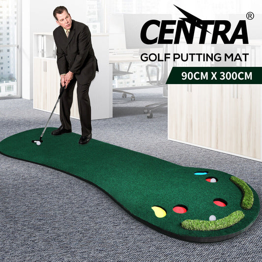 Centra 3M Golf Putting Mat Practice Training Indoor Outdoor Portable Non-skid