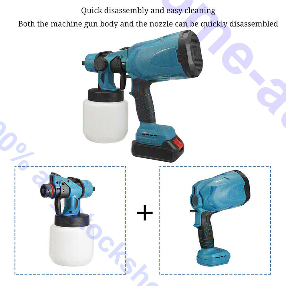 Cordless High Pressure Spray Gun Airless Paint Sprayer For Makita 18V Battery AU