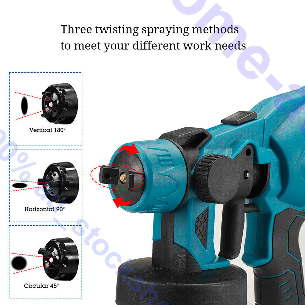 Cordless High Pressure Spray Gun Airless Paint Sprayer For Makita 18V Battery AU