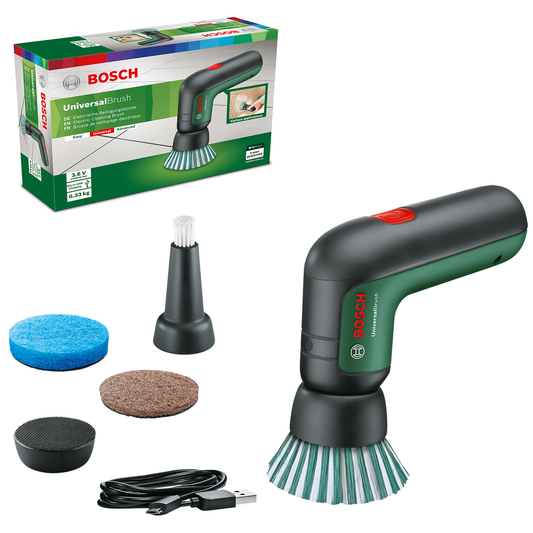 Bosch 3.6 V Cordless Electric Power Cleaning Brush Cleaner Kit UniversalBrush