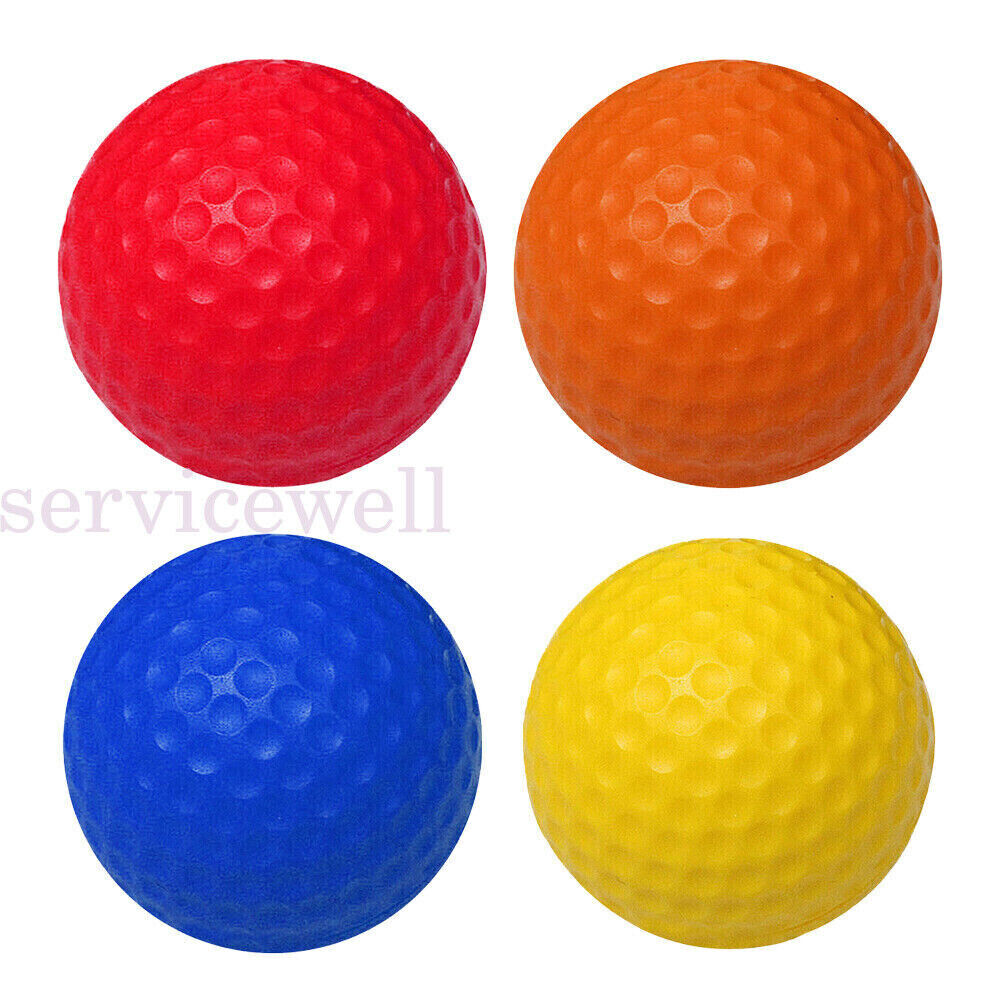 12 OR 24 Pack Golf Practice Foam Balls PU Sponge Ball Indoor Outdoor Training AU