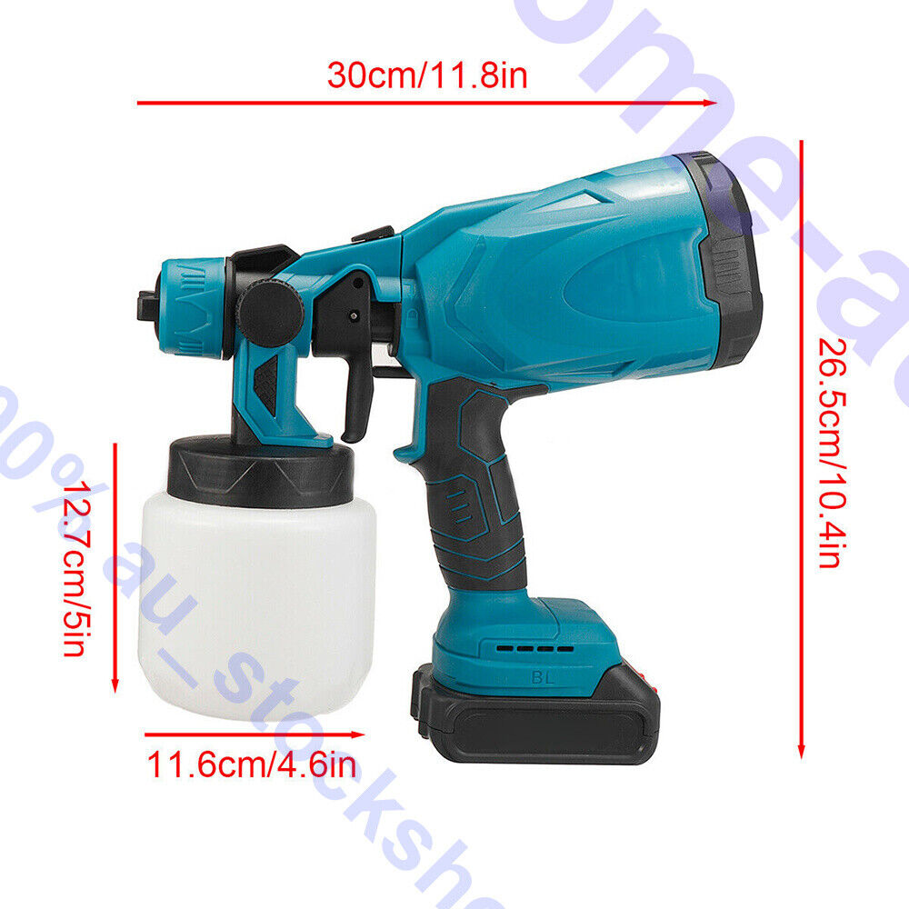 Cordless High Pressure Spray Gun Airless Paint Sprayer For Makita 18V Battery AU