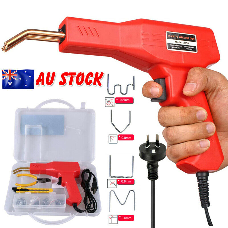 Car Bumper Hot Stapler Machine Handy Plastic Welder Garage Repairing Welding Kit