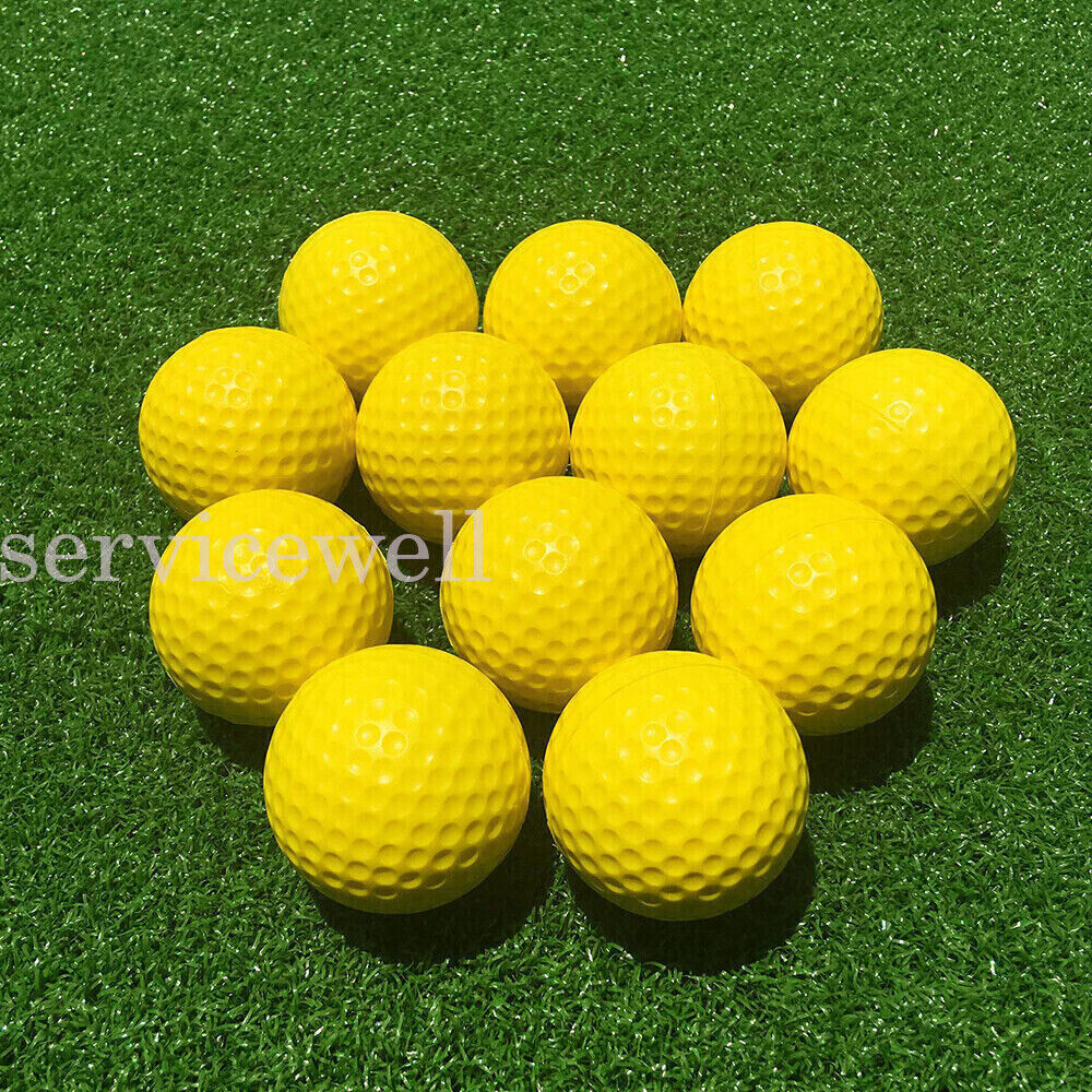 12 OR 24 Pack Golf Practice Foam Balls PU Sponge Ball Indoor Outdoor Training AU