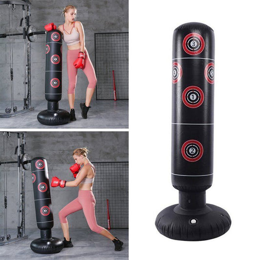 Free Standing Boxing Punching Bag - Boxing Stand Dummy Target Fitness Kick MMA