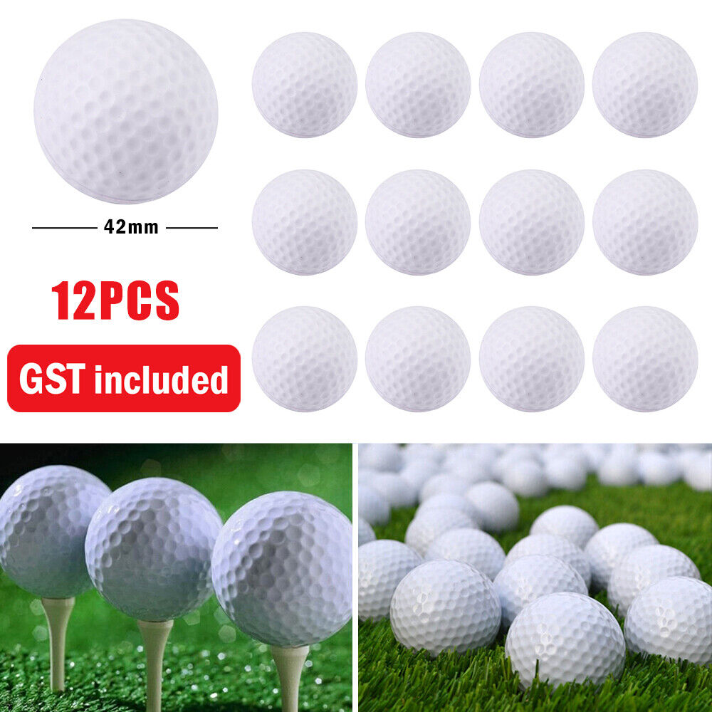 12 OR 24 Pack Golf Practice Foam Balls PU Sponge Ball Indoor Outdoor Training AU