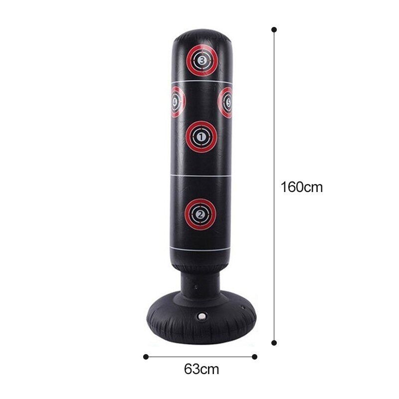 Free Standing Boxing Punching Bag - Boxing Stand Dummy Target Fitness Kick MMA