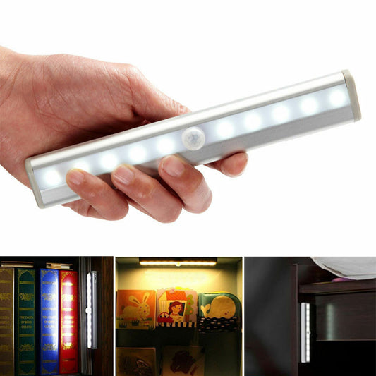 Motion Sensor PIR Light Cordless Battery Powered LED Night Light Closet Stair