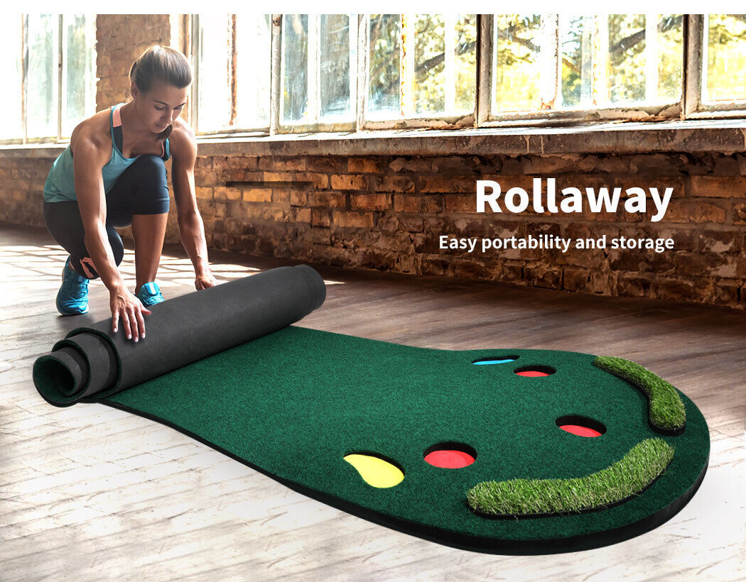 Centra 3M Golf Putting Mat Practice Training Indoor Outdoor Portable Non-skid