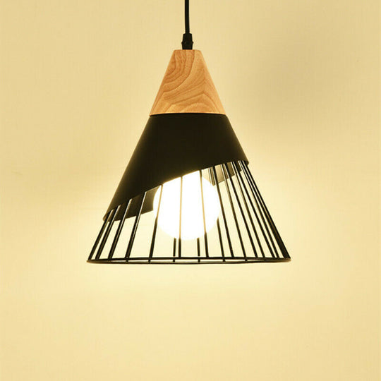 Black Pendant Light Kitchen Lamp Room Ceiling Light Home LED Chandelier Lighting