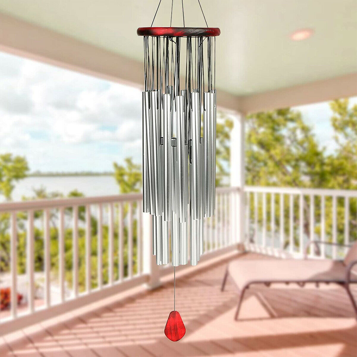 Large Deep Tone Windchime Chapel Bell Wind Chimes Outdoor Garden Home Decor AU